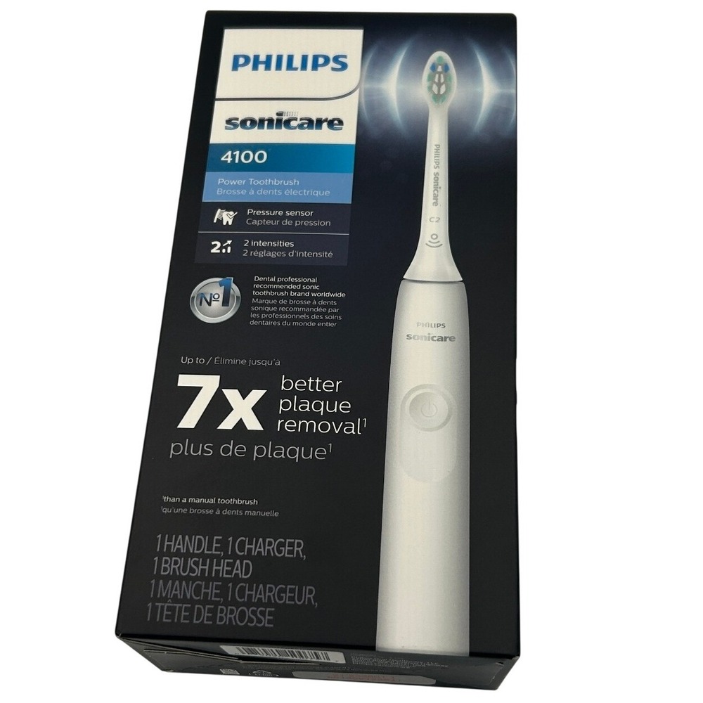 Philips Sonicare 4100 Electric Toothbrush Unisex OS White New HX3681/23 Sonic
